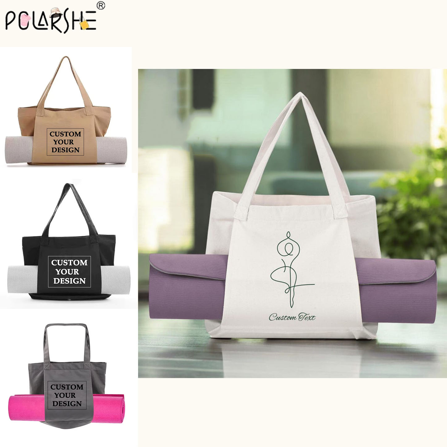 Yoga Mat Bag Carrier - Sac fourre-tout personnalisé pour tapis de