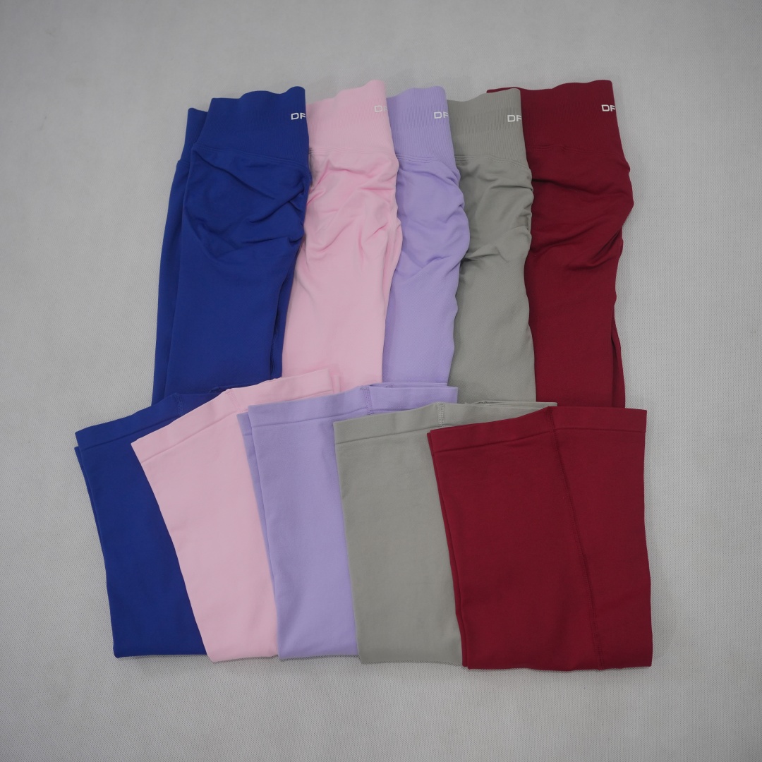 Pilates Yoga Logo - Leggings évasés sans coutures DF-LOGO pour