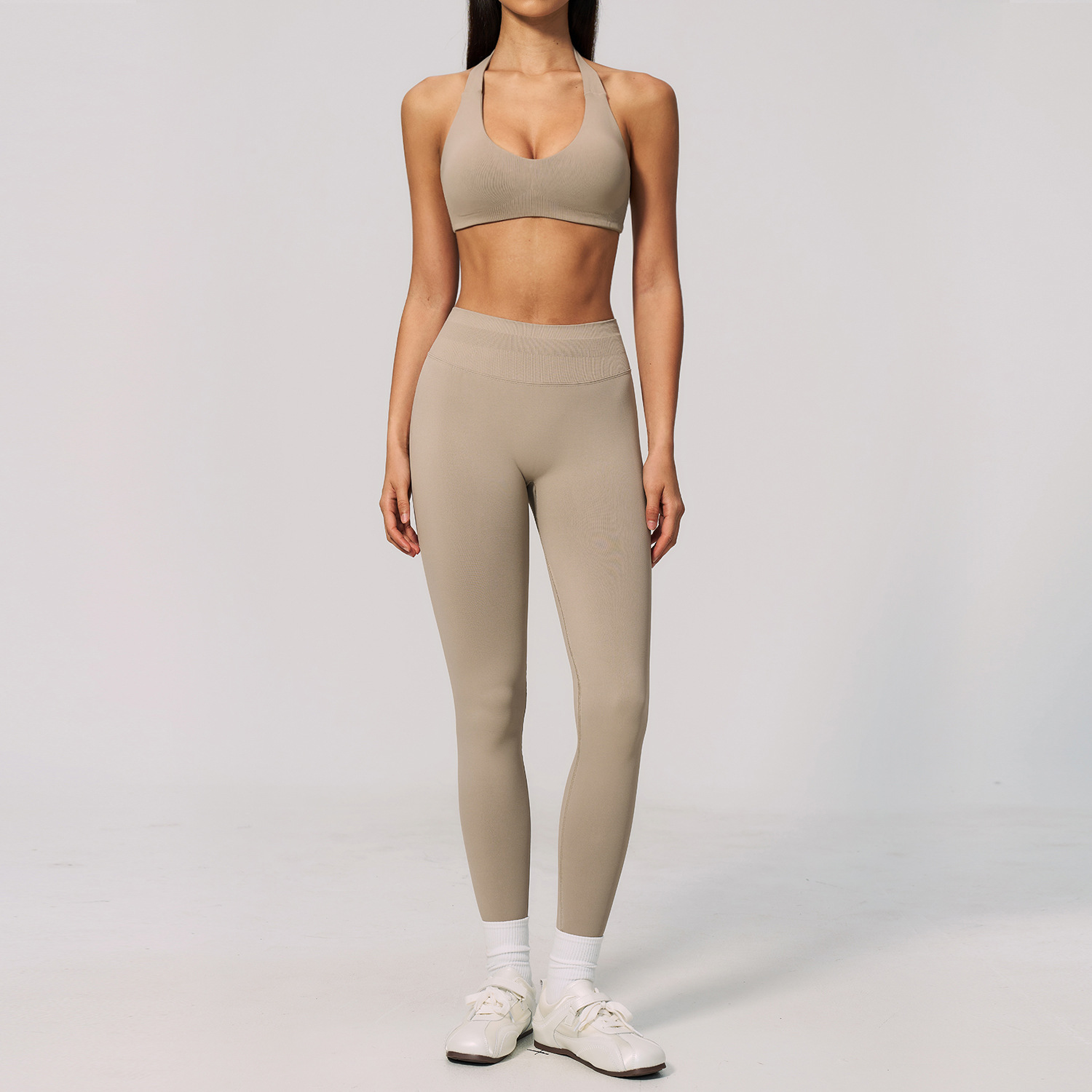 Ensemble de yoga côtelé sans c - Pilates Yoga Logo avis et prix