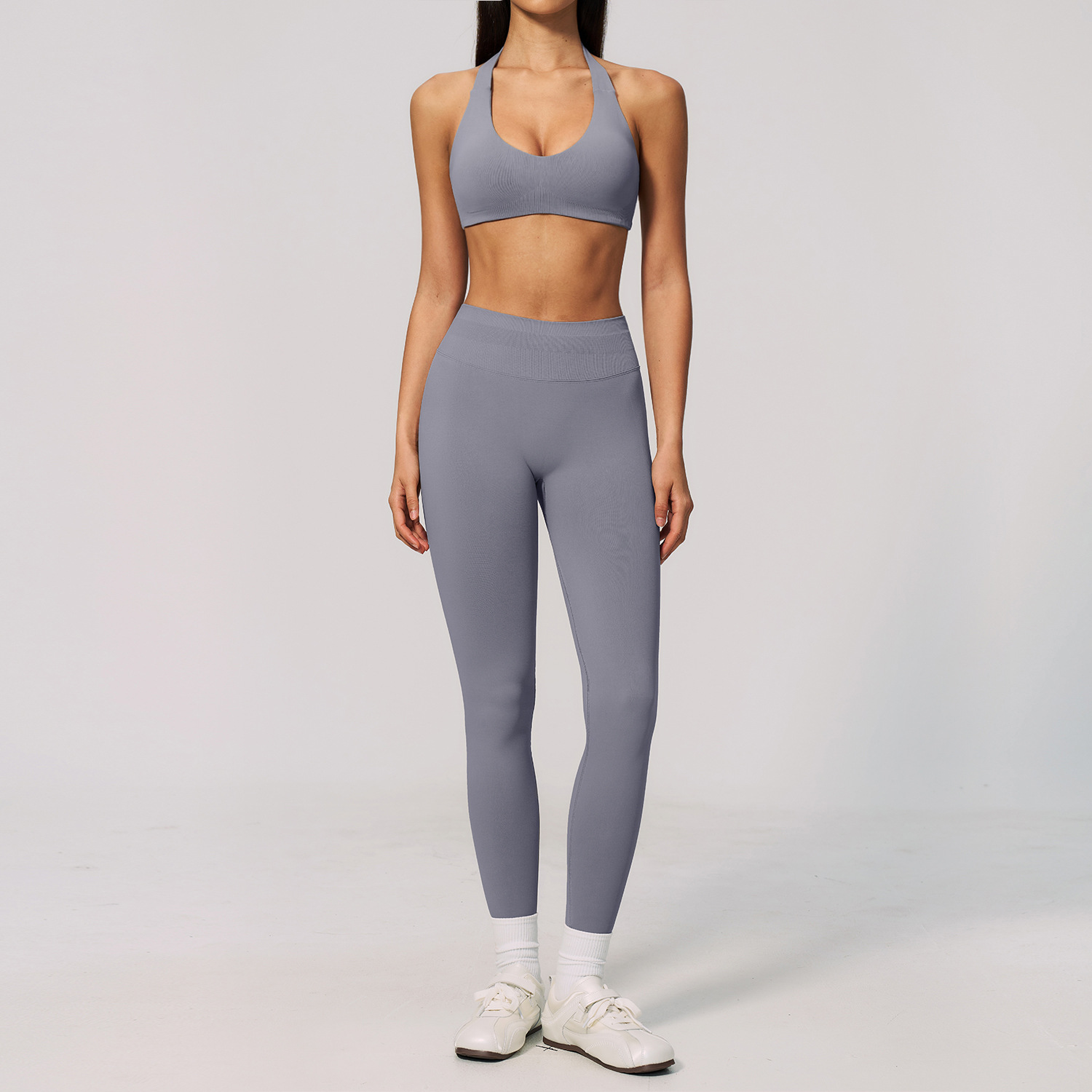 Ensemble de yoga côtelé sans c - Pilates Yoga Logo avis et prix